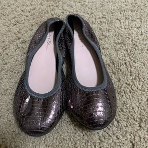 Ruby & Bloom metallic ballet flats